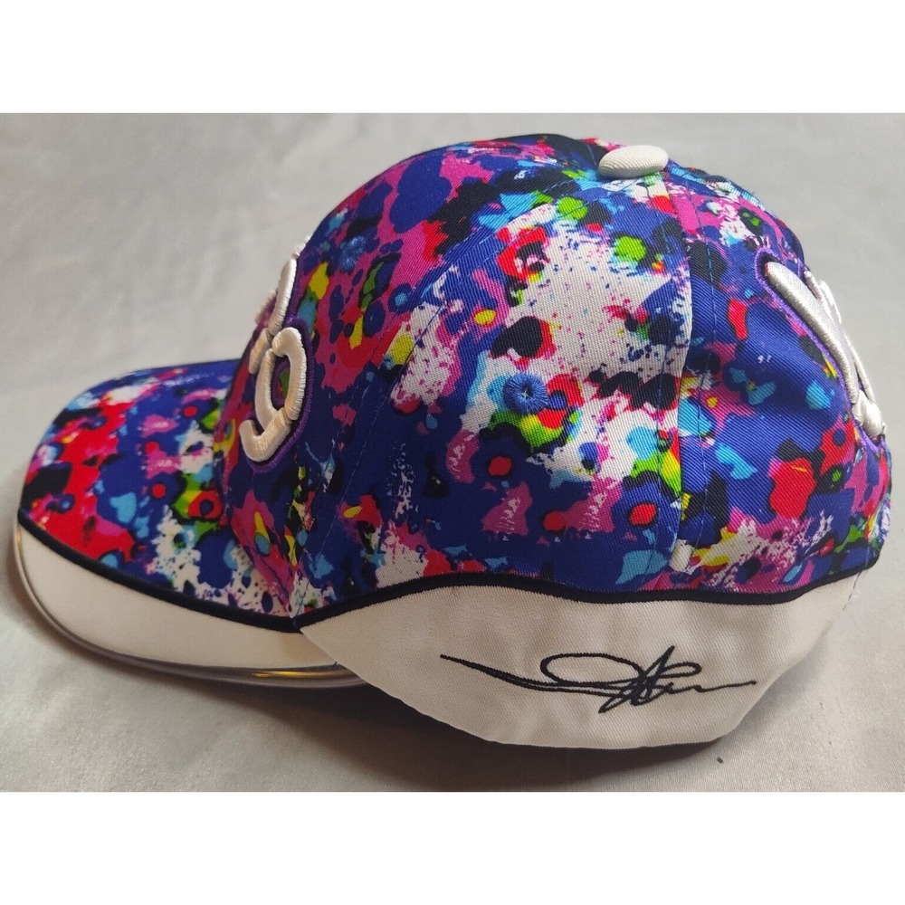 BANG ENERGY DRINK Men One Size Multicolor Paint Abstract Light Up Snapback‎ Cap - Picture 8 of 15